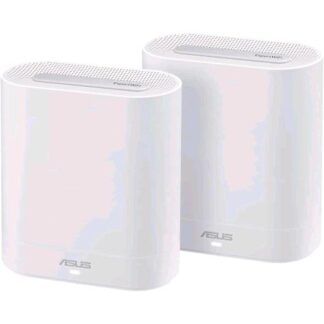 ASUS EBM68 EXPERT WIFI SISTEMA TRI-BAND WIFI 6 MESH, BUSINESS, SUPPORTA FINO A 5 SSIDS, GUEST PORTAL, 2.5 GBPS, SICUREZZA NETWORK ENTERPRISE, EXPERTWIFI APP, BIANCO, CONF 2 Pz.