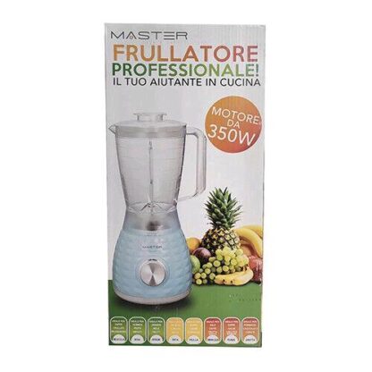MASTER BL910B-M FRULLATORE ELETTRICO 350W CON CIOTOLA IN VETRO DA 1.5 LT 2 VELOCITA' COLORI ASSORTITI