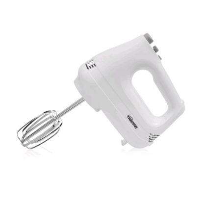TRISTAR MX-4202 SBATTITORE ELETTRICO 200 W 6 VELOCITA' + TURBO 1 SET DI GANCI PER IMPASTARE 1 SET DI FRUSTE LAVABILI IN LAVASTOVIGLIE BIANCO