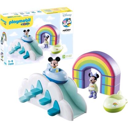 PLAYMOBIL 1 2 3 DISNEY MICKEY MINNIE E LA CASA TRA LE NUVOLE CON 2 PERSONAGGI