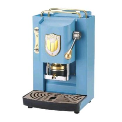 FABER PRO DELUXE NAPOLI MACCHINA PER CAFFE' A CIALDE 44 mm PRESSACIALDA IN OTTONE REGOLABILE TURCHESE