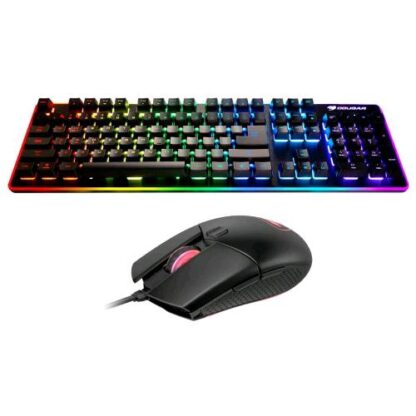 COUGAR 37DF2XNMB DEATHFIRE EX USB COMBO TASTIERA GAMING LED 7 COLORI HYBRID MECHANICAL + MOUSE 2.000 DPI LED 7 COL.