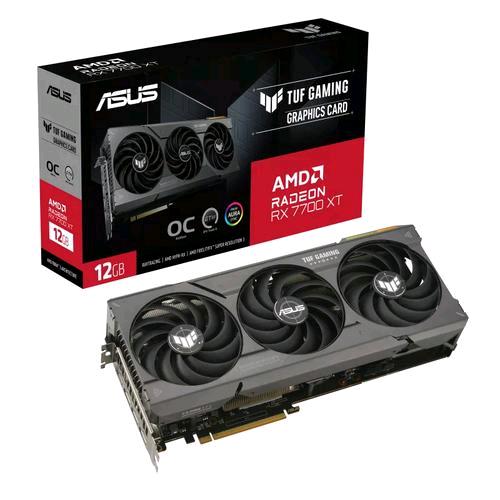 ASUS TUF GAMING SCHEDA GRAFICA AMD RADEON RX 7700 XT 12GB GDDR6 INTERFACCIA PCI EXPRESS 4.0 RAFFREDDAMENTO ATTIVO