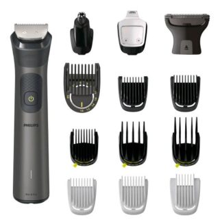 PHILIPS ALL IN ONE SERIE 7000 REGOLA BARBA RIFINITORE MULTIFUNZIONI RICARICABILE WET E DRY CON 14 STRUMENTI E BORSETTA NERO