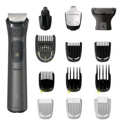 PHILIPS ALL IN ONE SERIE 7000 REGOLA BARBA RIFINITORE MULTIFUNZIONI RICARICABILE WET E DRY CON 14 STRUMENTI E BORSETTA NERO