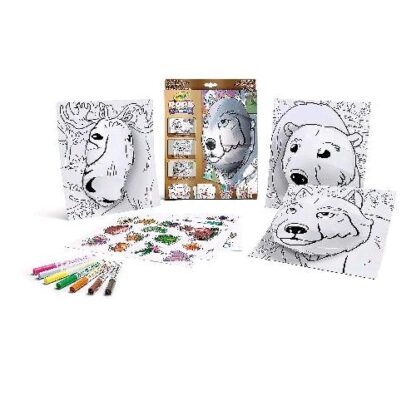 CRAYOLA POPS NATURA SELVAGGIA SET 3D ATTIVIT PER COLORARE E CREARE DISEGNI CON CARTONCINI PENNARELLI FOGLI ADESIVI E NASTRO ADESIVO COLORI ASSORTITI