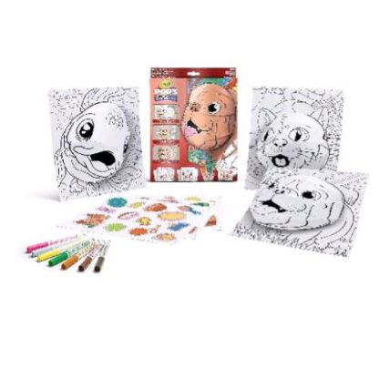 CRAYOLA POPS CUCCIOLI SET 3D ATTIVIT PER COLORARE E CREARE DISEGNI CON CARTONCINI PENNARELLI FOGLI ADESIVI E NASTRO ADESIVO COLORI ASSORTITI