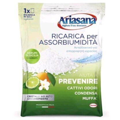 ARIASANA RICARICA SALI ASSORBIUMIDITA' DA 450 GR PROFUMAZIONE AGRUMI