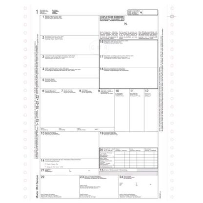 DATA UFFICIO LETTERA DI VETTURA INTERNAZIONALE CMR MC 12X24 CM 5 COPIE AUTORICALCANTI A MODULO CONTINUO CONF 50 Pz.