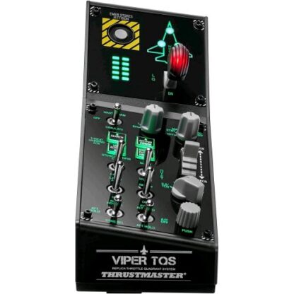 THRUSTMASTER VIPER PANEL PER PC PANNELLO DI CONTROLLO RETROILLUMINATO UTILIZZABILE DA SOLO O CON IL VIPER TQS 43 PULSANTI AZIONE IN METALLO RILASCIO TRIM CARRELLO DI ATTERRAGGIO