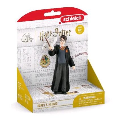 SCHLEICH HARRY POTTER WIZARDING WORLD HARRY E EDVIGE IN PLASTICA 2.54X4.06X9.91 CM