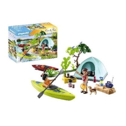 PLAYMOBIL FAMILY FUN AVVENTURA IN CANOA CON 2 PERSONAGGI 1 ANIMALE E ACCESSORI