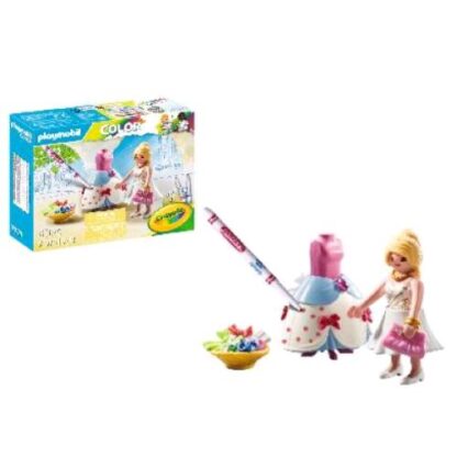 PLAYMOBIL COLOR FASHION DESIGNER CON 1 PERSONAGGIO PENNARELLI LAVABILI E ACCESSORI