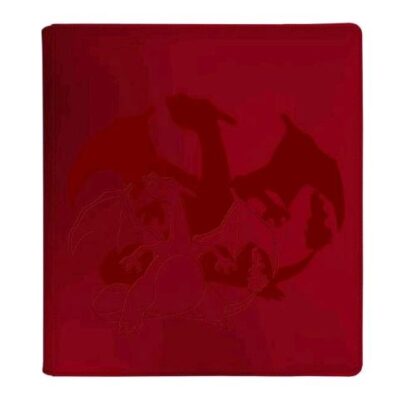 POKEMON ALBUM IN PELLE CHARIZARD 20 PAGINE CON 9 TASCHE
