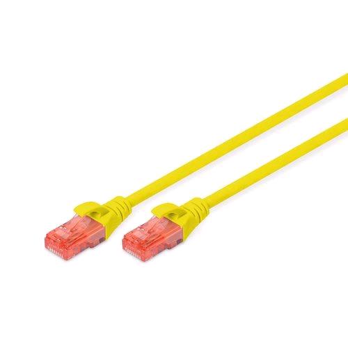 DIGITUS CAVO DI RETE UTP CAT6 NON SCHERMATO LSZH 0.5 MT GIALLO