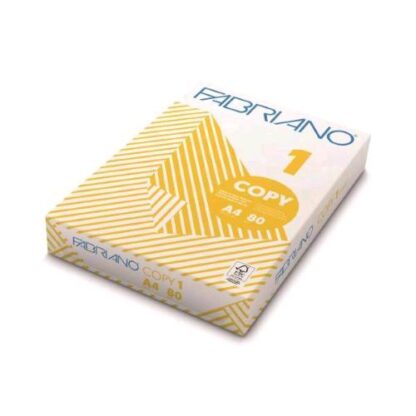 FABRIANO COPY 1 CLASS RISMA DA 500 FOGLI 80 GR 21 X 29.7 CM A4 BIANCO CONF 5 Pz.