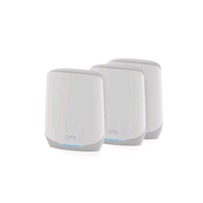NETGEAR ORBI RBK 763S SISTEMA MESH DA INTERNO WI-FI 6 TRIPLA BANDA 2.4-5-5 GHz 3 PZ WHITE