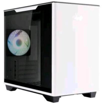 INWIN A3 CASE MINI TOWER MINI ITX/MICRO ATX 1 VENTOLA INSTALLATA ILLUMINAZIONE LED RGB PANNELLO IN VETRO TEMPERATO WHITE