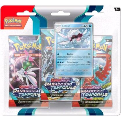 POKEMON SCARLATTO E VIOLETTO 04 BLISTER 3 BUSTINE + 1 CARD