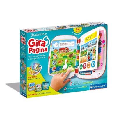 CLEMENTONI SAPIENTINO GIRAPAGINA LIBRO ELETTRONICO EDUCATIVO INTERATTIVO PERLANTE