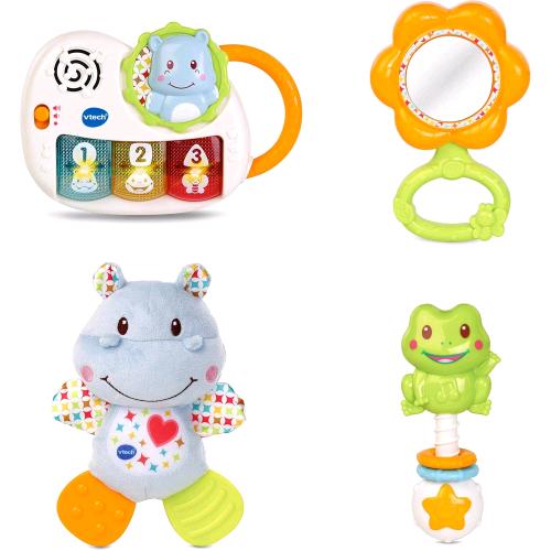 V-TECH IL MIO PRIMO MAGICO COFANETTO CON PELUCHES PIANOFORTE SPECCHIO SONAGLINO E MELODIE