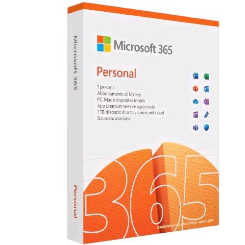 MICROSOFT 365 PERSONAL LICENZA BASE FULL AZIENDA/PRIVATI MEDIALESS P10 1 PERSONA 1 ANNO