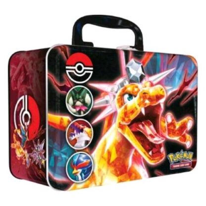POKEMON VALIGETTA IN METALLO CON 6 BUSTE ESPANSIONE 2 CARTE PROMO MONETE FOGLI ADESIVI MINI PORTFOLIO BLOC NOTES E CARTA CODICE
