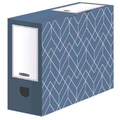 FELLOWES DECOR TRANSFER FIL URBAN GREY SCATOLA ARCHIVIO IN CARTONE RICICLATO 340X253X100 mm BLU