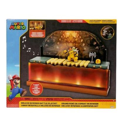 JAKKS NINTENDO PLAYSET BATTAGLIA DI BOWSERDELUXE CON2 PERSONAGGI