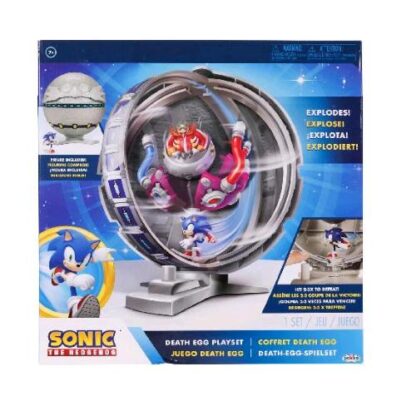 JAKKS SONIC PLAYSET THE DEATH EGG PERSONAGGIO ARTICOLATO 6 CM CON STAZIONE SPAZIALE DA 30 CM