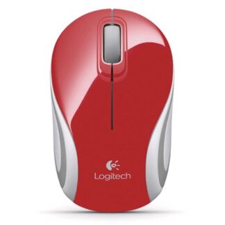 LOGITECH M187 MINI MOUSE OTTICO WIRELESS ROSSO