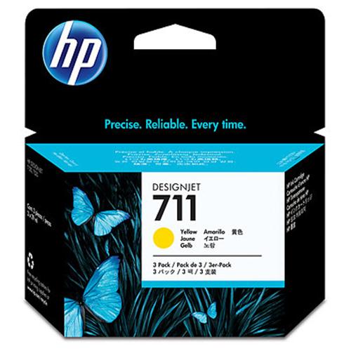 HP 711 CARTUCCIA INKJET GIALLO 3PZ 29ML