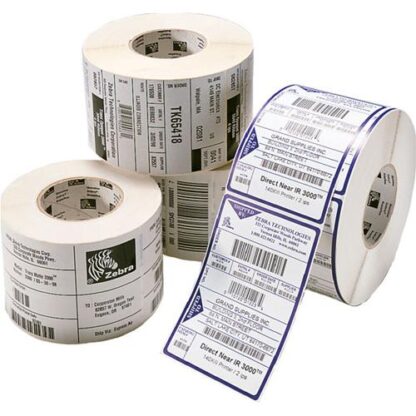 ZEBRA Z-SELECT 2000T ETICHETTE IN CARTA ADESIVA BIANCHE OPACHE 32mm X 57mm 12 Pz.