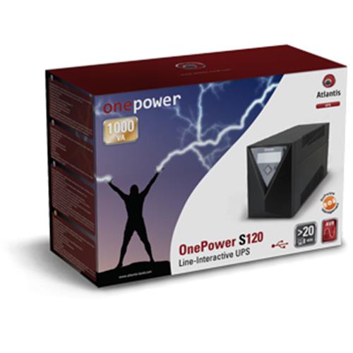 ATLANTIS LAND A03-S120 UPS 500W USB DURATA IN BLACKOUT 1.2MIN GARANZIA ITALIA (A03-S120)