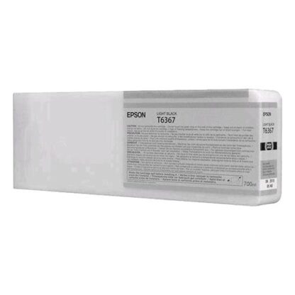 EPSON T6367 TANICA NERO-LIGHT 700ML STYLUS PRO 7900-7900 SPECTRO- 7900 SPECTROPROOFER- 7900 STD-9900-9900 SPECTRO- 9900 SPECTROPROOFER-9900 STD GARANZIA ITALIA (C13T636700)