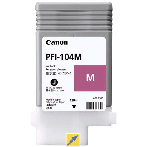 CANON PFI-104M SERBATOIO MAGENTA PER IPF750 / IPF755 / IPF650 / IPF655 GARANZIA ITALIA (3631B001AA)