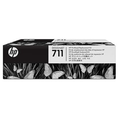 HP 711 KIT RICAMBIO TESTINA NERO + MULTICOLOR PER DESIGNJET T520 EPRINTER DA 610MM- T520 EPRINTER 914MM GARANZIA ITALIA (C1Q10A)