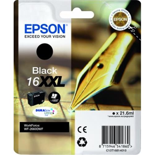 EPSON 16 XXL CARTUCCIA 21.6ML NERO
