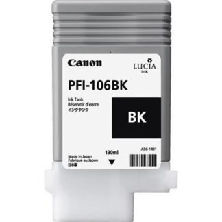 CANON PFI-106BK TANICA INCHIOSTRO NERO PER IMAGEPROGRAF iPF6400 GARANZIA ITALIA (6621B001AA)