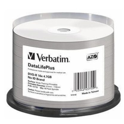 VERBATIM 43755 DVD-R 4.7GB 16X CONFEZIONE CAMPANA DA 50 DVD (43755/50)