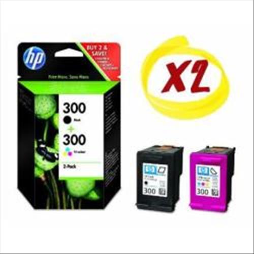 HP 300 CARTUCCIA NERO + MULTICOLOR PER ENVY 120 E-ALL-IN-ONE/110 ALL IN ONE/DESKJET F4580 ALL IN ONE (CN637EE)
