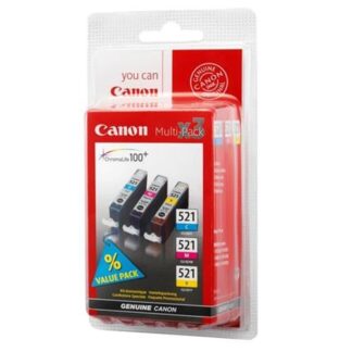 CANON MULTIPACK CLI-521 C/M/Y SERBATOIO CIANO + GIALLO + MAGENTA 3 PZ