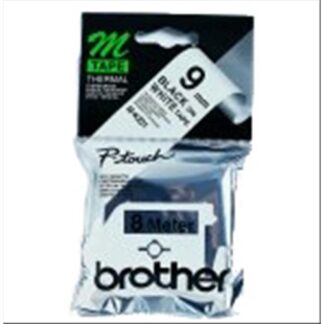 BROTHER MK221BZ NASTRO BIANCO STAMPA NERO 9MM X 8MT
