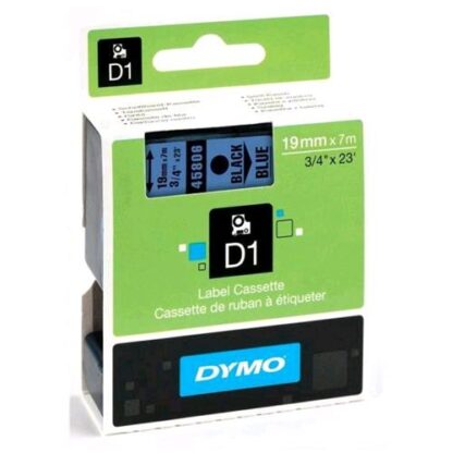 DYMO D1 NASTRO IN POLIESTERE PER STAMPANTI A TRASFERIMENTO TERMICO 19MM X 7MT COLORE BLU STAMPA NERO (S0720860A)