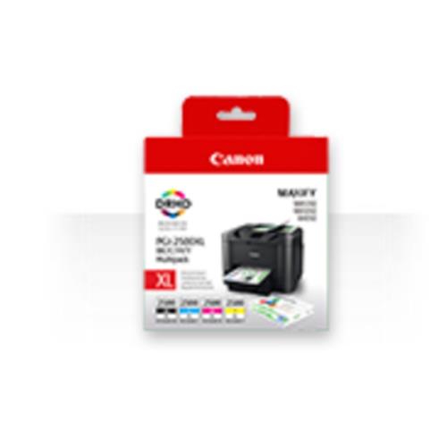 CANON MULTIPACK PGI-2500XL CARTUCCE NERO + GIALLO + MAGENTA + CIANO
