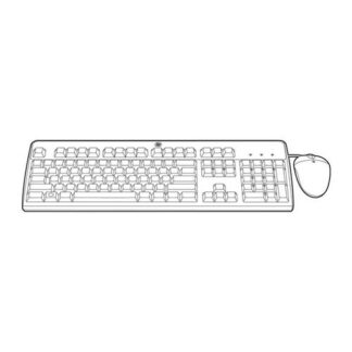 HP TASTIERA VERSIONE ITALIANA + MOUSE USB PVC FREE (631362-B21)