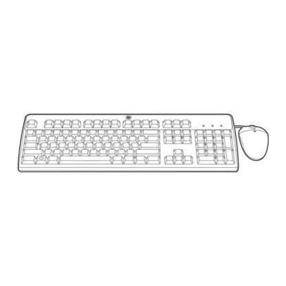 HP TASTIERA VERSIONE ITALIANA + MOUSE USB PVC FREE (631362-B21)