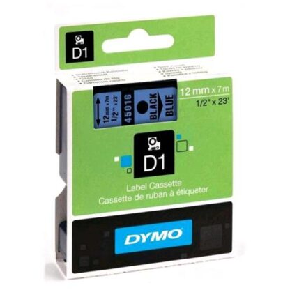 DYMO D1 NASTRO 12MMx7MT COLORE BLU STAMPA NERO (S0720560A)