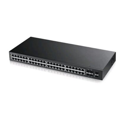 ZYXEL ZYXGS-1900-48 SWITCH 48 PORTE LAN RJ-45 10/100/1000 2 PORTE UPLINK FIBRA SLOT SFP COLORE NERO GARANZIA ITALIA