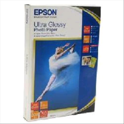 EPSON C13S041943 CONF 50 FOGLI CARTA FOTOGRAFICA FORMATO A6 300 GR/M2 COLORE BIANCO FINITURA LUCIDA